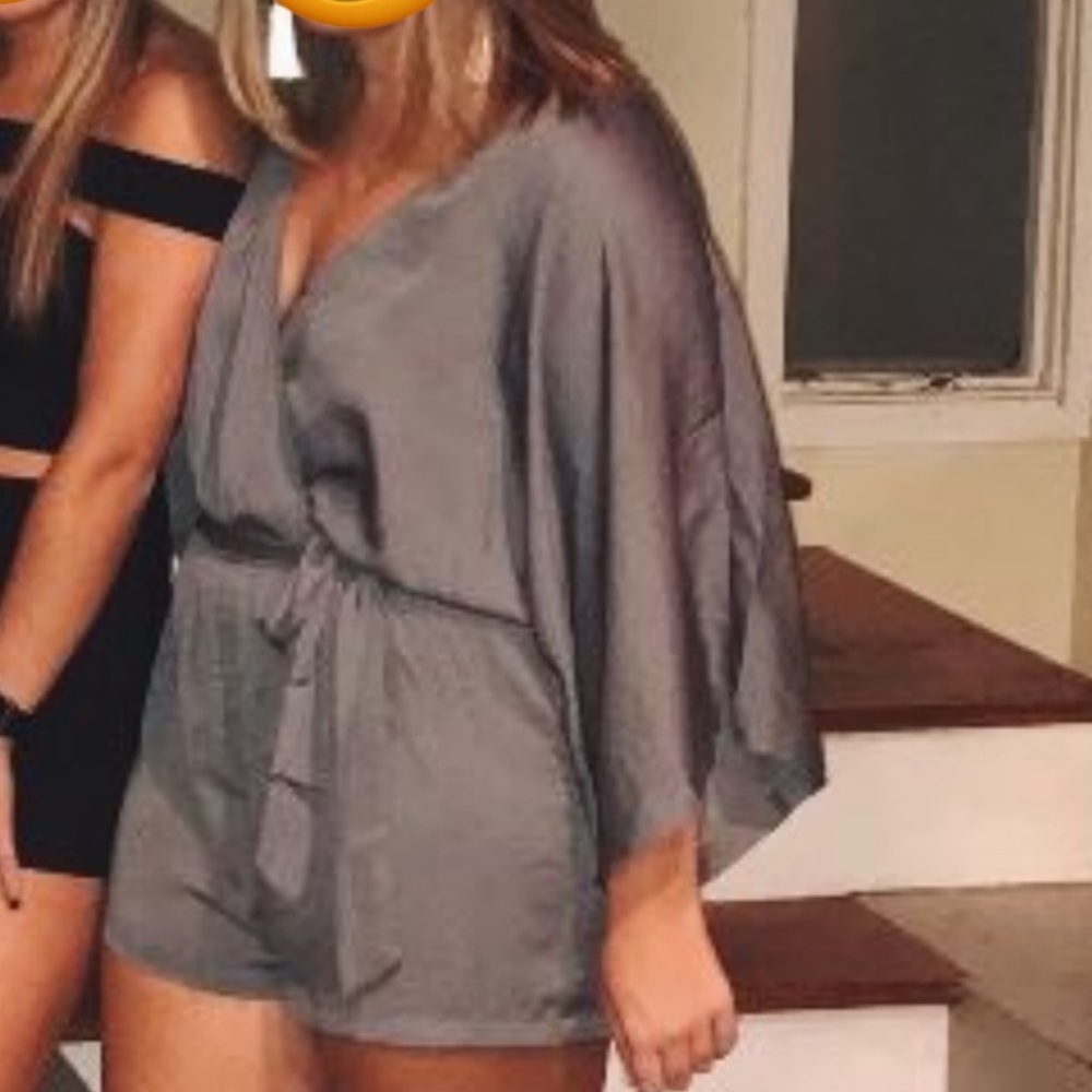 GREEN romper from lulus